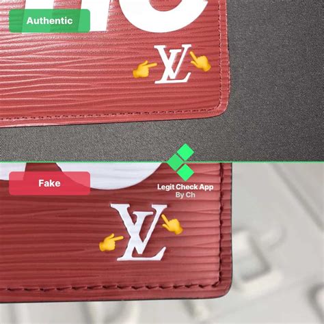 supreme lv card holder rep|How To Spot A Fake Supreme x Louis Vuitton Wallet .